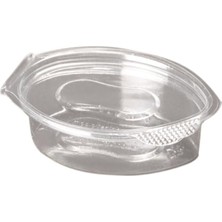 FourForce Kapaklı Sos Kabı 20 cc 100 Adet 5,5 x 4 cm Şeffaf Plastik Malzeme