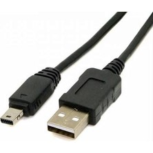 Casio 12 Pin Fotoğraf Makinesi USB Kablosu Casıo Exilim EX-ZR20 Zr Casio Fotoğraf Makinası Kablosu