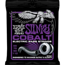 FourForce Ball Power Slinky Kobalt Elektrik Bas Telleri, Ölçü 55-110