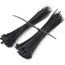FourForce 3,6X200 Siyah Kablo Bağı & Plastik Kelepçe & Cırt Kelepçe 100 Adet (Paket)