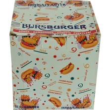 FourForce Plastik Bursburger Döner Hamburger Sandviç Hışır Poşeti 13X14 2000 Adet