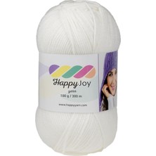 FourForce Han Happy Joy 100GR 300M El Örgü Ipi (Beyaz)