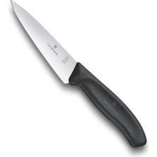 FourForce Mutfak Bıçağı Swiss Classic Tranç Blister Uzunluk 12 Cm, 6.8003.12B Üstüne Siyah