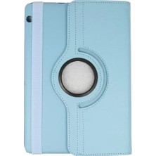 TeknoKapsül Newface Mediapad T3 10 / 9.6 Kılıf 360 Tablet Deri Kılıf - Turkuaz