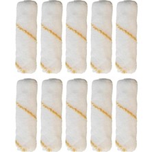 FourForce Home 10 Adet Parmak Rulo Yedeği,boya ve Badana Için 10 cm Parmak Rulo Yedeği,boya Badana Fırçası