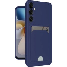 Akmanora Newface Samsung Galaxy A26 Kılıf Kelvin Kartvizitli Silikon - Lacivert