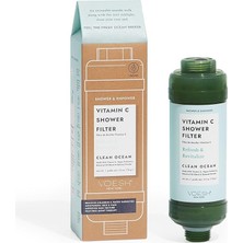 FourForce C Vitamini Duş Filtresi, Duş Aromaterapisi, Su Arıtıcı, Su Yumuşatıcı, Vegan Probiyotik, Spa Duş Başlığı, Su Filtresi, Duş Self Care