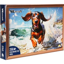 Witty Puzzlezz 250 Parça Puzzle: Denizde Koşan Köpek