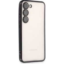 Akmanora Newface Samsung Galaxy S23 Plus Kılıf Razer Lensli Silikon - Siyah