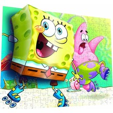 FourForce Puzzle 110 Parça 3 Boyutlu Puzzle Breakthrough Sponge Bob 2