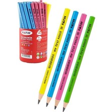 FourForce Kalemim Jumbo Üçgen Başlangıç Kalemi Siyah 4 Adet Fatih Jumbo Kurşun Kalem Triangular