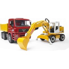 FourForce - Man Damperli Kamyon ve Liebherr Ekskavatör Ölçekli Model