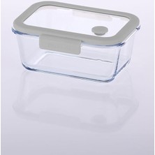 FourForce Fika Glace Vakumlu Cam Saklama Kabı 800 ml Gri