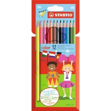 FourForce Color - Kuru Boya Kalemi - 12'li Paket - 2 Neon Renk Dahil Çeşitli Renkler