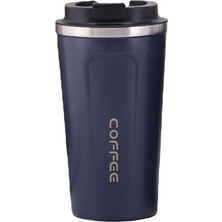 FourForce L Çelik Vakumlu Lacivert 500 ml Kahve El Termos Mug CIN399LC