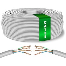 FourForce Tronic 100 M Ethernet Ağ Kablosu Cat 5e, Lan Ağ Kablosu, Hızlı ve Güvenilir Internet Için, AWG24 Toplu Kablo Cat 5e | Bulk Kablo 1 Gbps, 100 Mhz, Utp Cca (100 Metre, Gri)