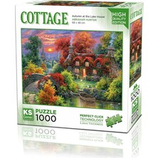 FourForce Games 1000 Parça Göl Evinde Sonbahar Puzzle