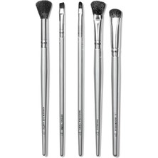 FourForce Dumanlı Göz Fırçası Seti, Sentetik, 5 Parça Set (82021) (Fırça Sapı Rengi Değişebilir)