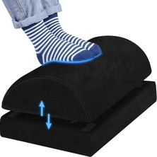 FourForce Ergonomik Visco Ayak Minderi, Oyun Koltuğu ve Ofis Koltuğu Için Anti Alerjen Ayak Yastığı, Ayak Koyma Yeri Taburesi, Çok Amaçlı Rahatlatıcı Yarım Silindir Iki Parça Masa Altı Ayak Desteği