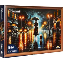 Witty Puzzlezz 250 Parça Puzzle: Şemsiyeli Kadın ve Köpek