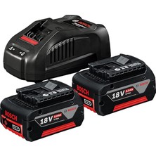 FourForce Professional 18 Volt Akü Şarj Cihazı Seti (2 x 5,0 Ah Li-Ion Akü + Gal 1880 Cv Şarj Cihazı, Karton Kutuda)