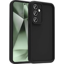 FourForce Galaxy ile Uyumlu S24 Fe Kılıf Kamera Korumalı Zore Ananas Kapak Siyah