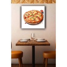 Lucena Karışık Pizza Metal Tablo Italyan Mutfak Temalı Dekoratif Modern Duvar Tablosu