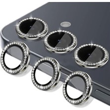 Mi7a Galaxy S26 Plus Uyumlu Taşlı Lens Koruyucu (Temperli Cam Kamera Koruyucu)