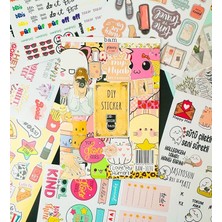 FourForce My Dıy Sticker Book 24 * 17 cm 16 Sayfa Özel Tasarım Rengarenk Sticker Kitabı