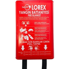 FourForce LR-FB1010B Kutulu Yangın Söndürme Battaniyesi 100CM x 100CM