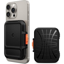 FourForce Magfit iPhone Için Magsafe Özellikli 6 Kartlı Manyetik Cüzdan Lock Fit Wallet Black - AFA06031