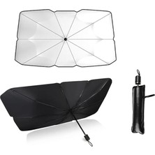 FourForce Araba Güneşlik Iç Ön Cam, Katlanır Araba Güneşliği Şemsiyesi, Uv Işınlarının% 99,9'unu Engeller, Arabalar, Suv'lar, Kamyonlar Için (130X75CM) (Kaliteli Kılıf Hediye).