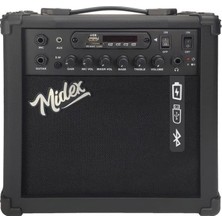 FourForce MGA-25BK Elektro Gitar Amfisi 25 Watt USB Bluetooth Şarjlı 2 Girişli