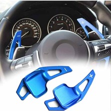 FourForce Direksiyon F1 Vites Kulakçığı Paddle Shift 2014-2018 Arası Mavi Bmw F36 M ile Uyumlu
