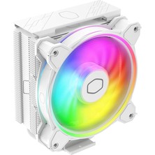 FourForce Master Hyper 212 Halo Beyaz Cpu Soğutucu - 120MM Fan | Destek Amd ve Intel Cpu Soketi Am5, Am4/lga 1700, 1200, 1151, 1150| Pwm Kasa Fanları | 51.88 Cfm Hava Akışı | 4 Isı Borusu | Gen 2 Argb
