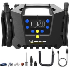 FourForce MC34259 11.1VOLT/2.5AH. Li-Ion 120PSI Ayarlanabilir Dijital Basınç Göstergeli Şarjlı Lastik & Yatak Şişirme Pompası