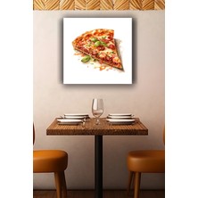 Lucena Pepperoni Pizza Metal Tablo Italyan Mutfak Temalı Dekoratif Modern Duvar Tablosu