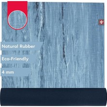 FourForce Eko Lite Yoga Matı - Kadınlar ve Erkekler Için, Hafif, Dayanıklı, Kaymaz Yüzeyli, 4 mm Kalınlığında, 180 cm Uzunluğunda