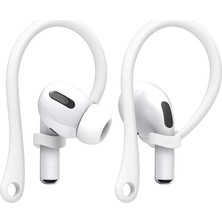 FourForce 4 3 2 1 Pro Pro 2 Nesil Uyumlu Silikon Kulaklık Tutucu Kulak Askısı Düşmeyi Önleyici (Beyaz)