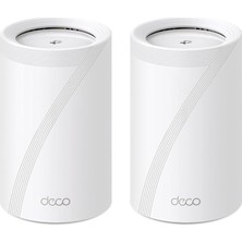 FourForce Deco BE65 2-Pack, BE9300 Mbps, 4 × 2.5 Gbps Portlar, 320 Mhz Kanallar, 6 Ghz Bandında Çalışır, 200 Cihaza Kadar Bağlanılabilirlik, Vpn, Wpa3, Üç Bantlı Wi-Fi 7 Mesh Sistemi