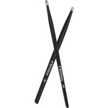 FourForce Baget Siyah - Davul - Bateri Bageti Drumsticks 5A Pürüzsüz Yüzey