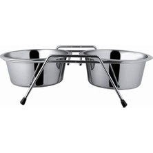 Euro Dog Cosmotex DDWF2BCP-12 Pt Ayaklı Ikili Metal M.kabı Ø11,5 cm