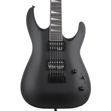 FourForce JS22 Dinky Arch Top 2-Point Tremolo Satin Black - Amaranth Elektro Gitar