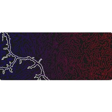 FourForce Gaming Mouse Pad 70X30, 90X40 Mouse Pad Xxl Büyük Oyuncu Mouse Pad (River Rainbow, 70X30 Cm)