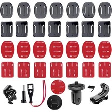 FourForce Için Kask Tutucu, 36 Adet, Gopro Yapışkan Pedler Için, Gopro Kask Tutucu Için, Gopro Hero 12/11/10/9/8/7/6/5/4/3 Aksiyon Kameraları ile Uyumlu