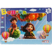 Witty Puzzlezz 35 Parça Puzzle: Balonlar Ile Eğlence