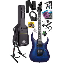 FourForce Grade-St Blue Rosewood Klavye Hh Yüksek Kaliteli Elektro Gitar