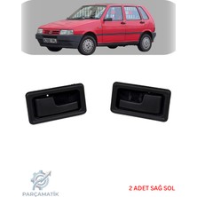 Parçamatik Fiat Uno Uyumlu Kapı Iç Açma Kolu Sağ Sol Takım 2 Adet Siyah Iç Kapı Kolu Seti