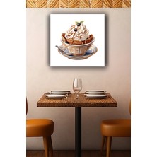 Lucena Külahlı Dondurma Metal Tablo Cafe ve Tatlı Temalı Dekoratif Modern Duvar Tablosu