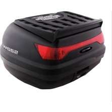 FourForce 52 Lt Motosiklet Arka Çanta Üst Bagaj Sırt Dayamasız Basic Model Siyah Bagaj Topcase